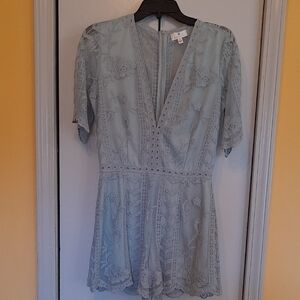 Socialite Light Blue Lace Jumpsuit